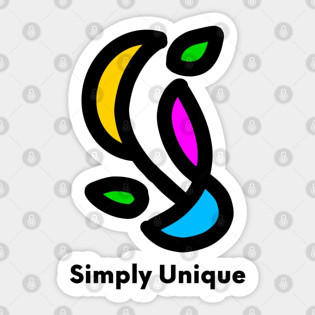 Simply Unique Sticker by ak3shay